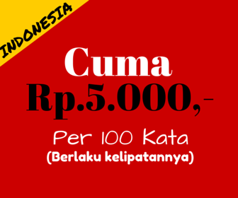 Harga Artikel Bahasa Indonesia